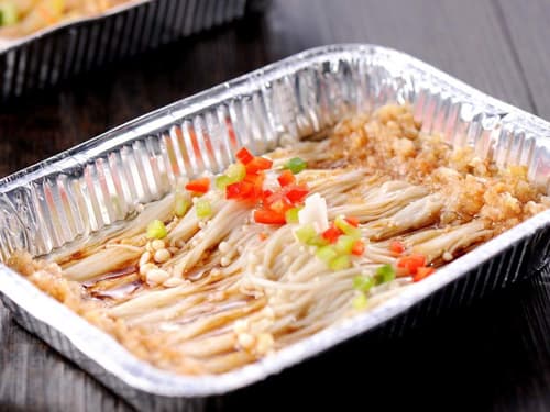尉犁锡纸烤金针菇